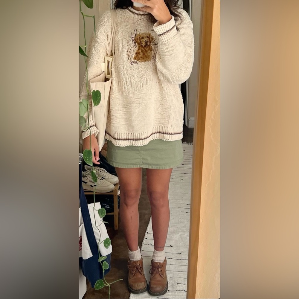 Vintage Shenandoah Embroidered Golden Retriever Dog Sweater - Size XXL